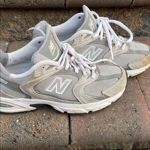 New Balance Light Gray Running Shoes
